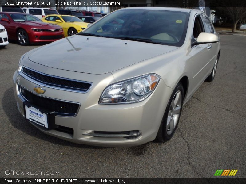 Gold Mist Metallic / Cocoa/Cashmere 2012 Chevrolet Malibu LT