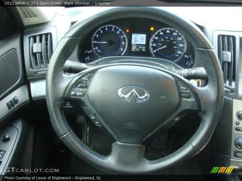 Black Obsidian / Graphite 2012 Infiniti G 37 S Sport Sedan