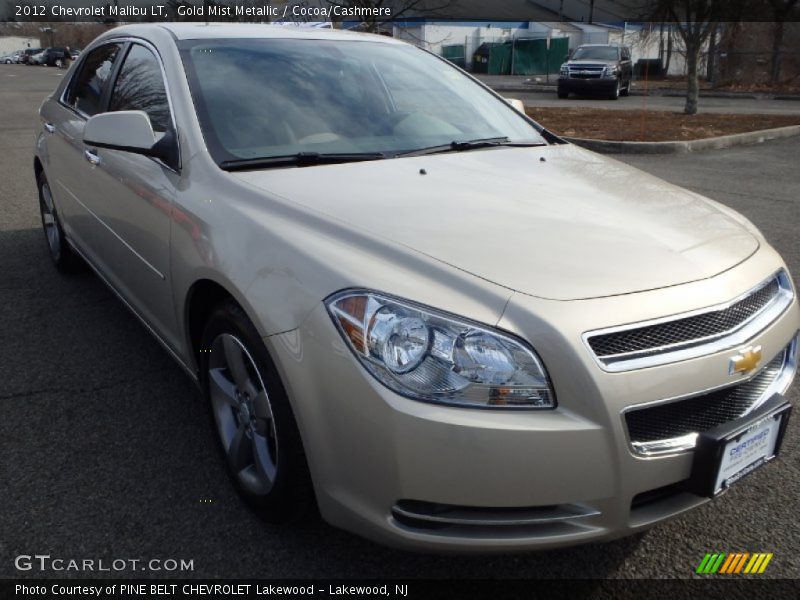 Gold Mist Metallic / Cocoa/Cashmere 2012 Chevrolet Malibu LT
