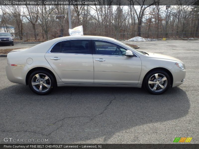 Gold Mist Metallic / Cocoa/Cashmere 2012 Chevrolet Malibu LT