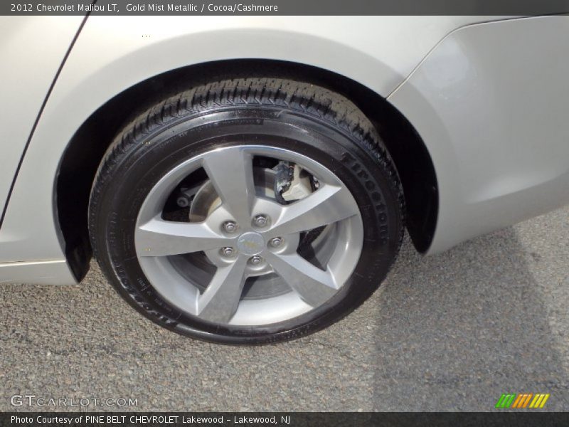 Gold Mist Metallic / Cocoa/Cashmere 2012 Chevrolet Malibu LT