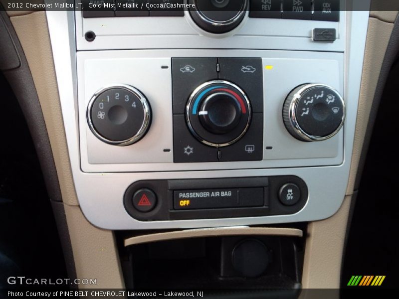 Gold Mist Metallic / Cocoa/Cashmere 2012 Chevrolet Malibu LT