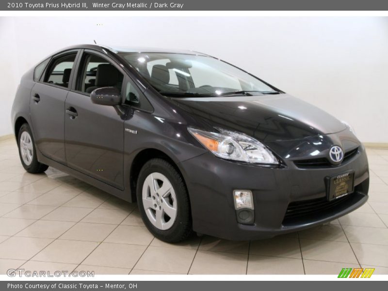 Winter Gray Metallic / Dark Gray 2010 Toyota Prius Hybrid III