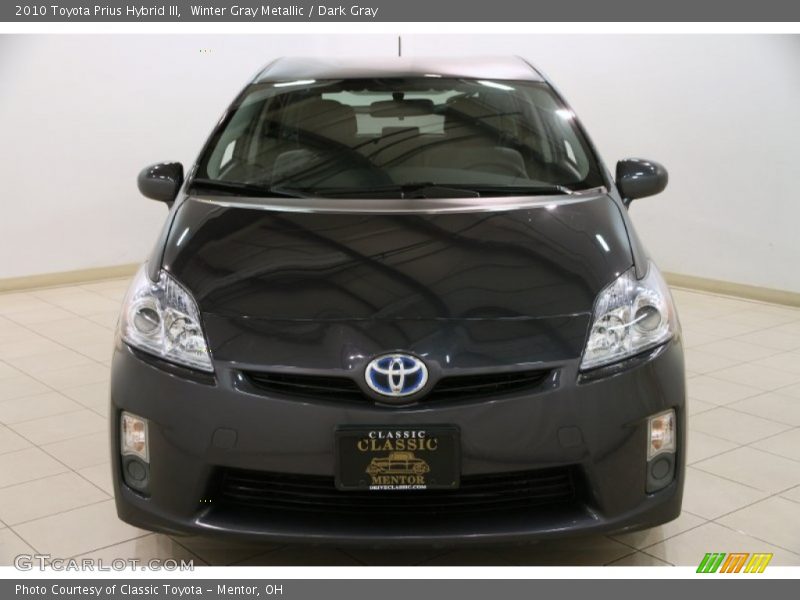Winter Gray Metallic / Dark Gray 2010 Toyota Prius Hybrid III