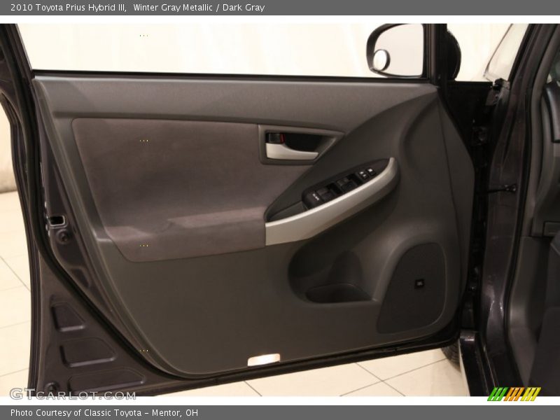Winter Gray Metallic / Dark Gray 2010 Toyota Prius Hybrid III