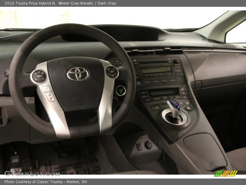 Winter Gray Metallic / Dark Gray 2010 Toyota Prius Hybrid III