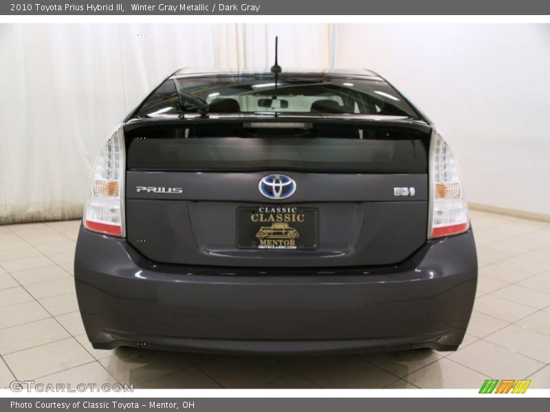 Winter Gray Metallic / Dark Gray 2010 Toyota Prius Hybrid III
