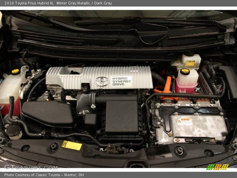 Winter Gray Metallic / Dark Gray 2010 Toyota Prius Hybrid III