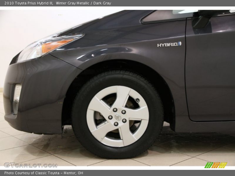 Winter Gray Metallic / Dark Gray 2010 Toyota Prius Hybrid III