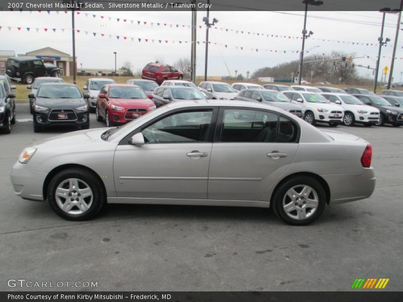 Silverstone Metallic / Titanium Gray 2007 Chevrolet Malibu LT Sedan