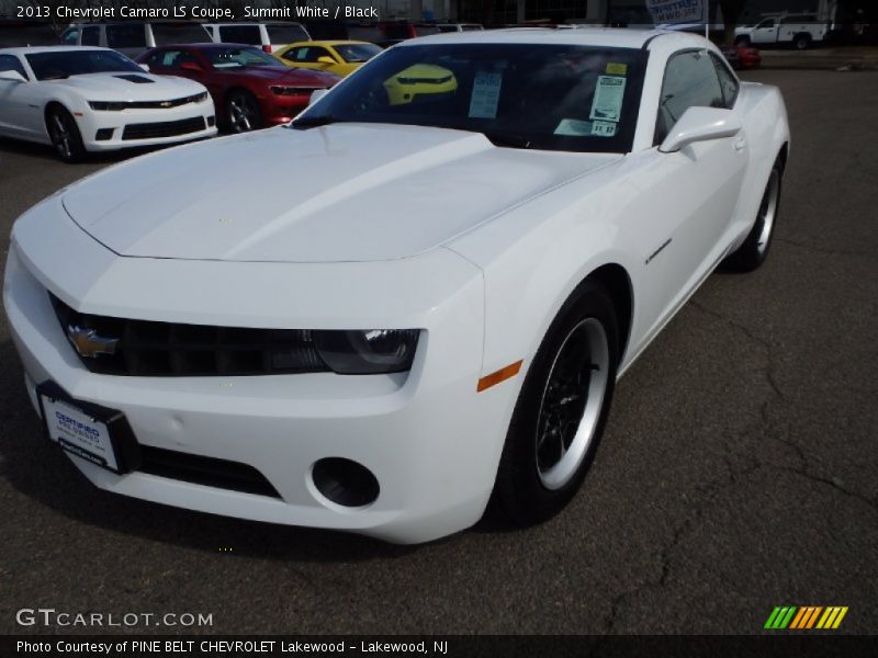 Summit White / Black 2013 Chevrolet Camaro LS Coupe