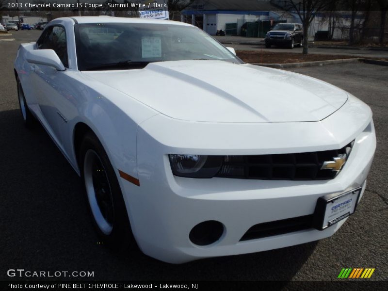 Summit White / Black 2013 Chevrolet Camaro LS Coupe