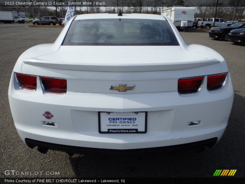Summit White / Black 2013 Chevrolet Camaro LS Coupe