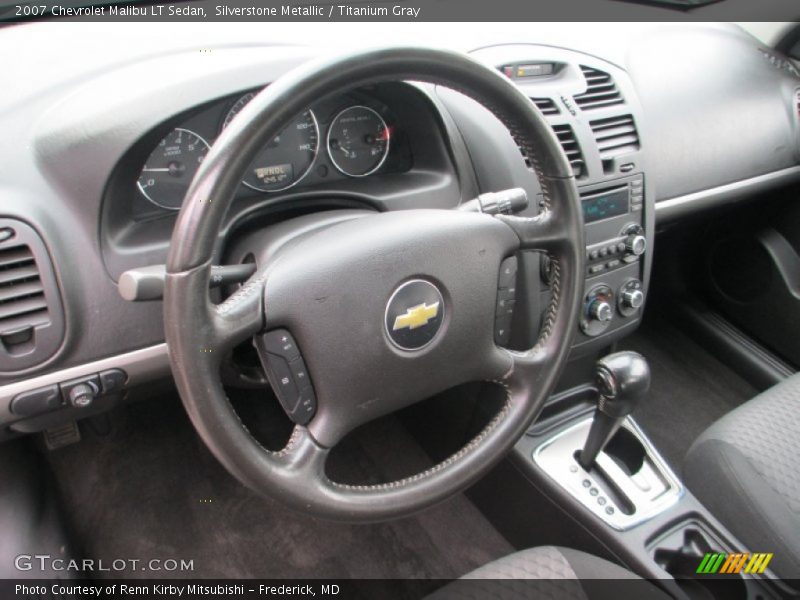 Silverstone Metallic / Titanium Gray 2007 Chevrolet Malibu LT Sedan
