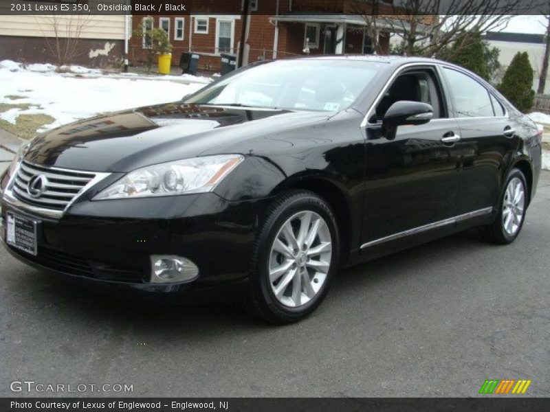 Obsidian Black / Black 2011 Lexus ES 350