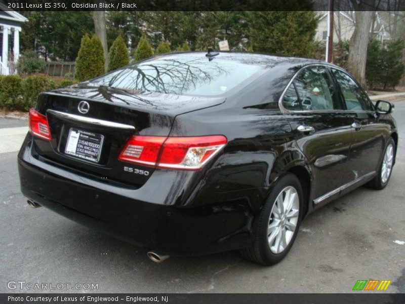 Obsidian Black / Black 2011 Lexus ES 350