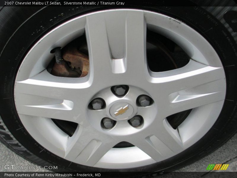 Silverstone Metallic / Titanium Gray 2007 Chevrolet Malibu LT Sedan