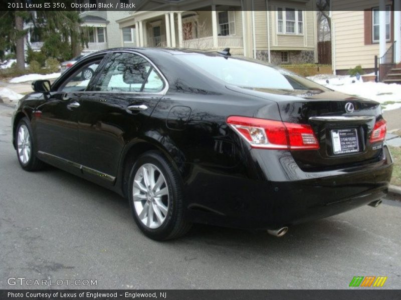 Obsidian Black / Black 2011 Lexus ES 350