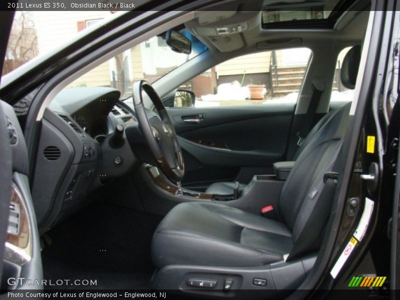 Obsidian Black / Black 2011 Lexus ES 350
