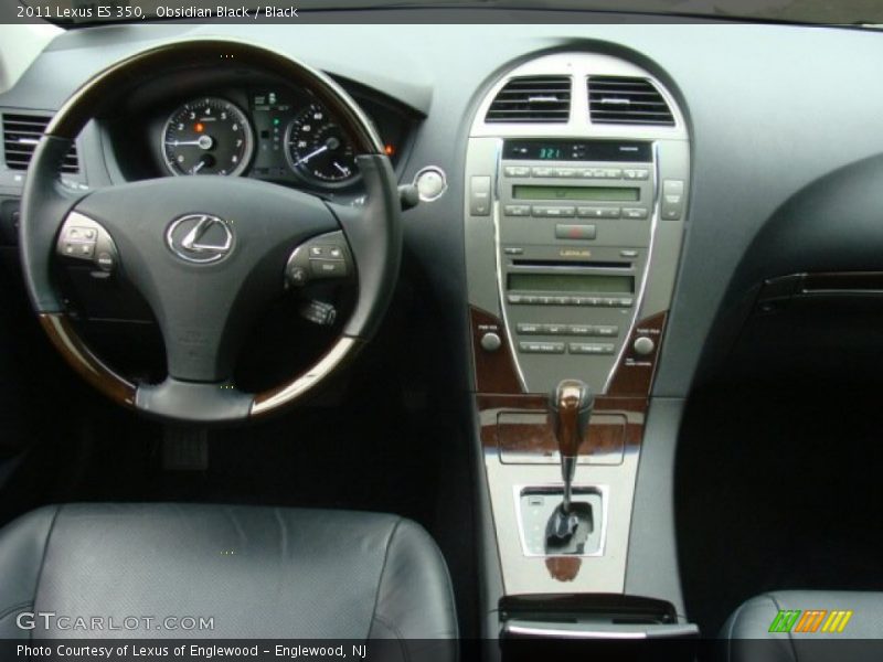 Obsidian Black / Black 2011 Lexus ES 350