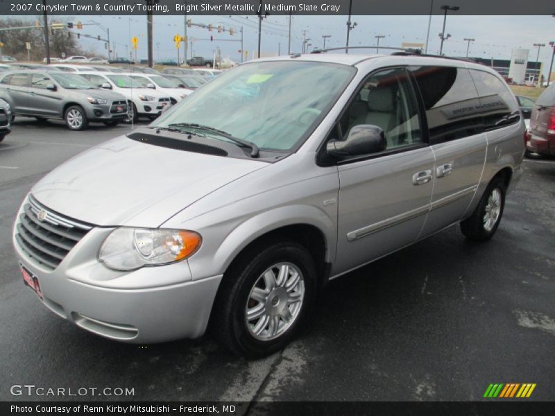 Bright Silver Metallic / Medium Slate Gray 2007 Chrysler Town & Country Touring
