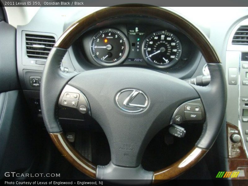 Obsidian Black / Black 2011 Lexus ES 350