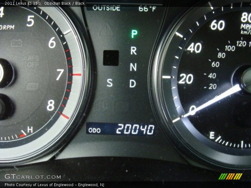 Obsidian Black / Black 2011 Lexus ES 350