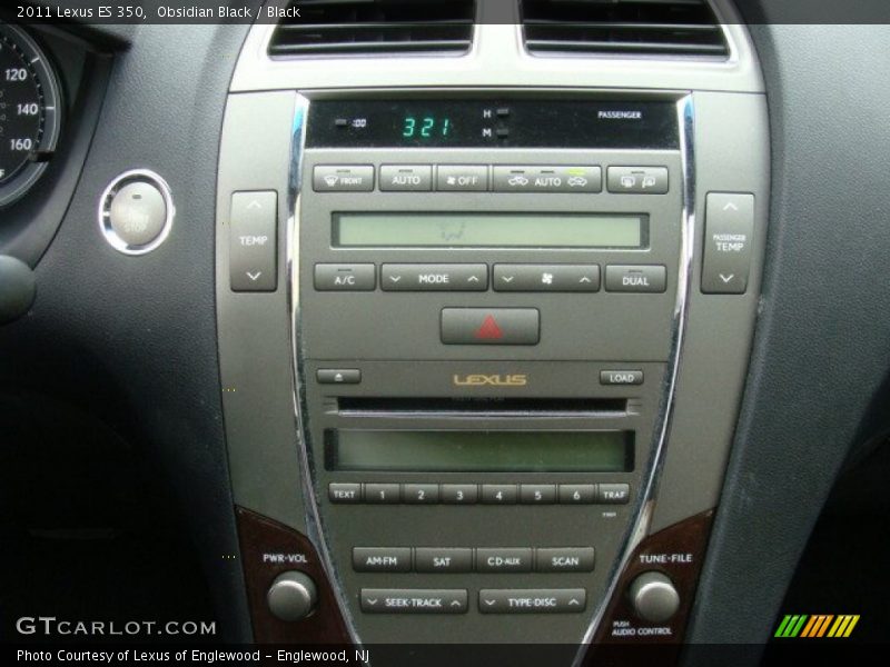 Obsidian Black / Black 2011 Lexus ES 350