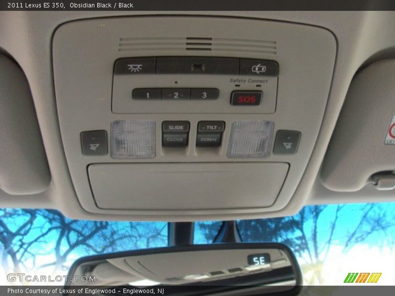 Obsidian Black / Black 2011 Lexus ES 350