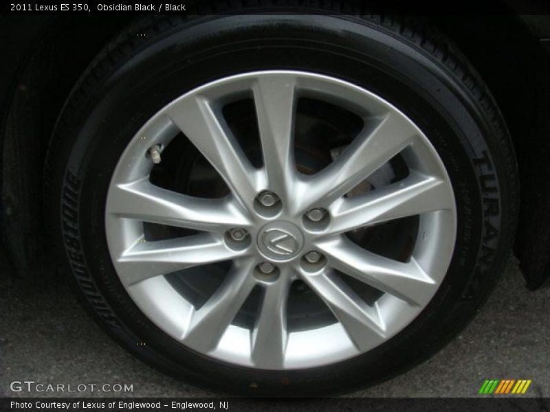 Obsidian Black / Black 2011 Lexus ES 350