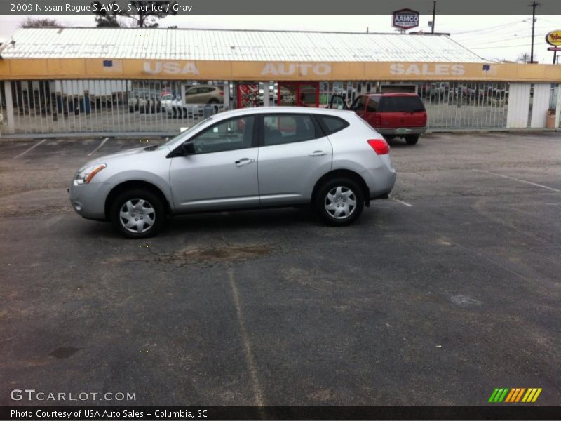 Silver Ice / Gray 2009 Nissan Rogue S AWD