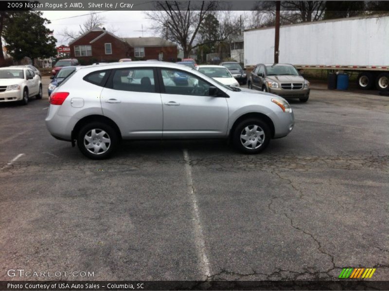 Silver Ice / Gray 2009 Nissan Rogue S AWD