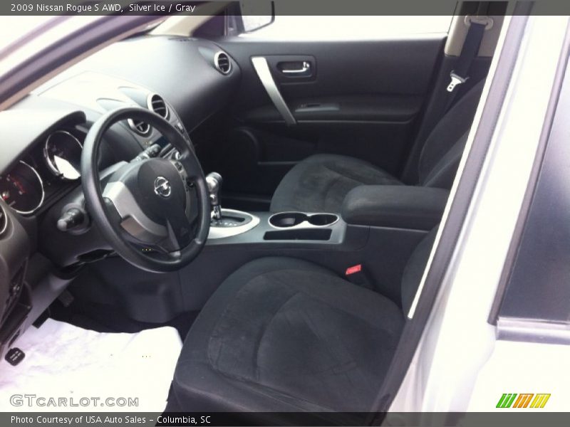 Silver Ice / Gray 2009 Nissan Rogue S AWD