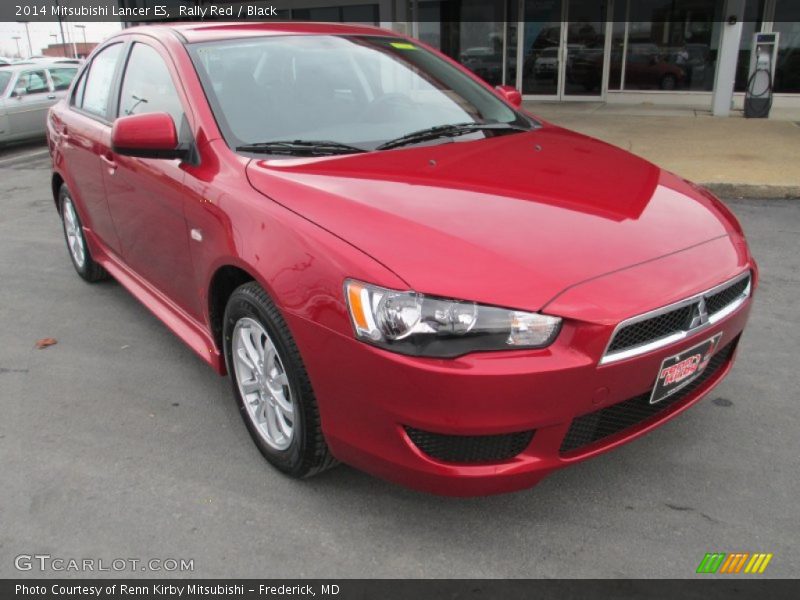 Rally Red / Black 2014 Mitsubishi Lancer ES