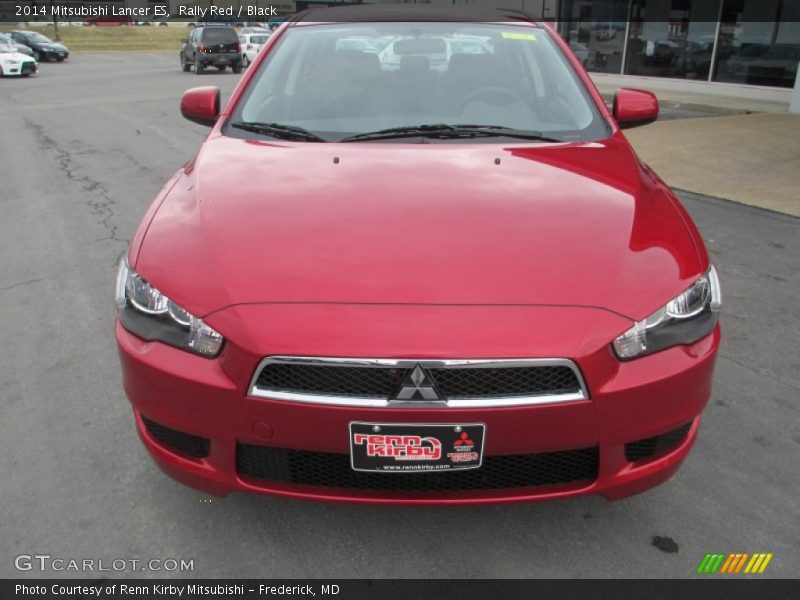 Rally Red / Black 2014 Mitsubishi Lancer ES