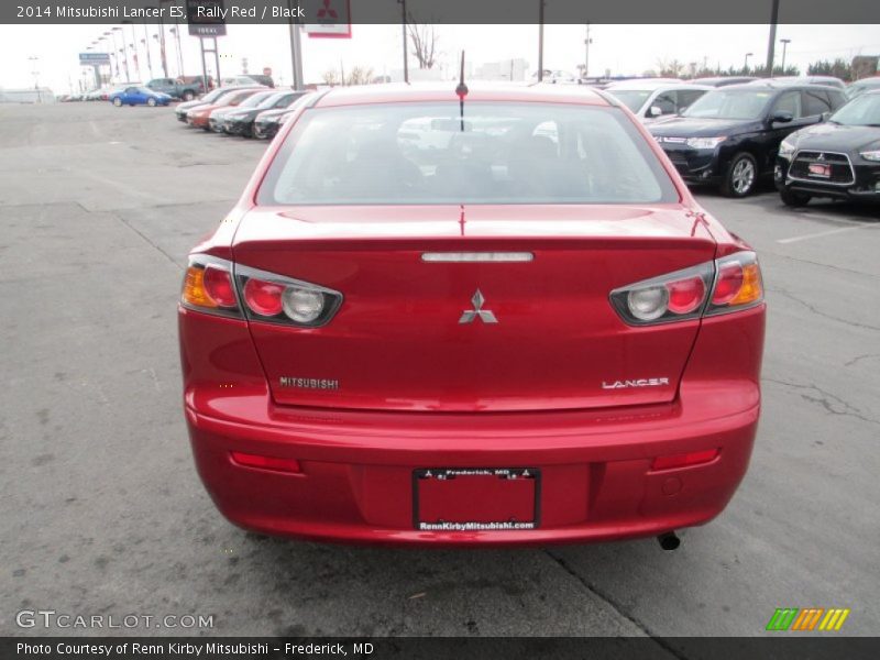 Rally Red / Black 2014 Mitsubishi Lancer ES