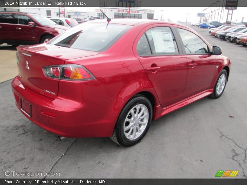 Rally Red / Black 2014 Mitsubishi Lancer ES