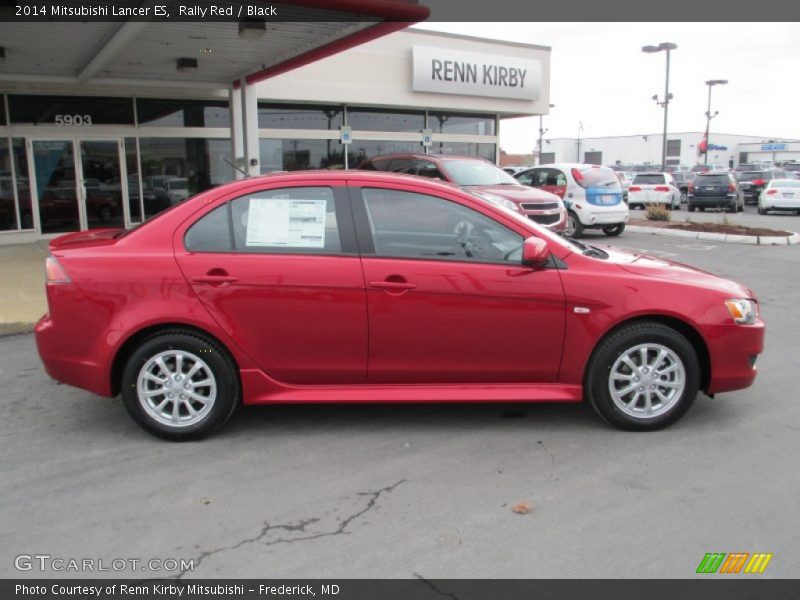Rally Red / Black 2014 Mitsubishi Lancer ES