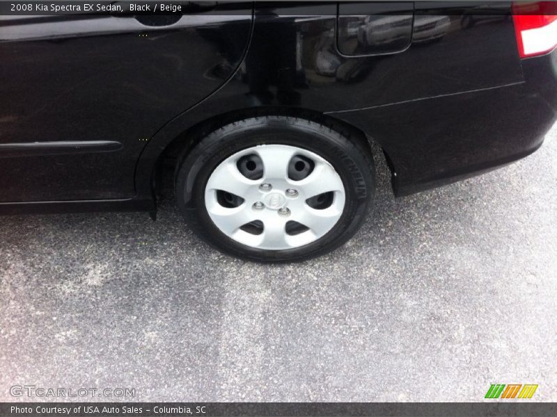 Black / Beige 2008 Kia Spectra EX Sedan