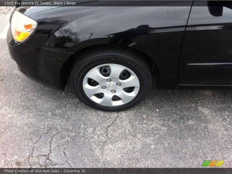 Black / Beige 2008 Kia Spectra EX Sedan