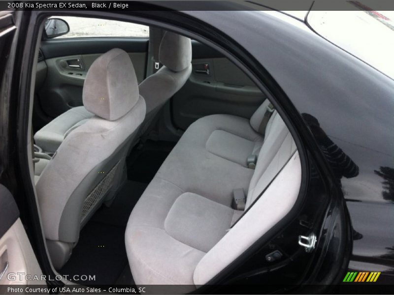 Black / Beige 2008 Kia Spectra EX Sedan