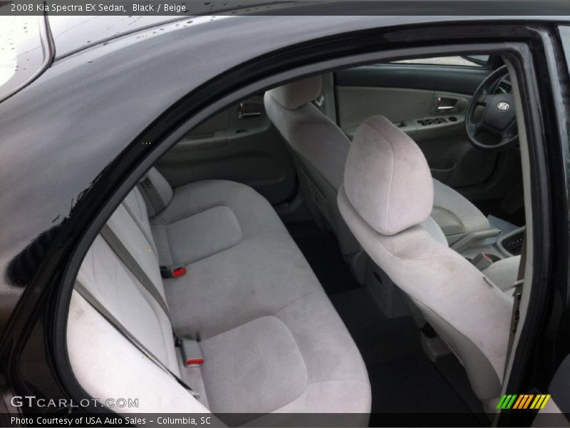 Black / Beige 2008 Kia Spectra EX Sedan