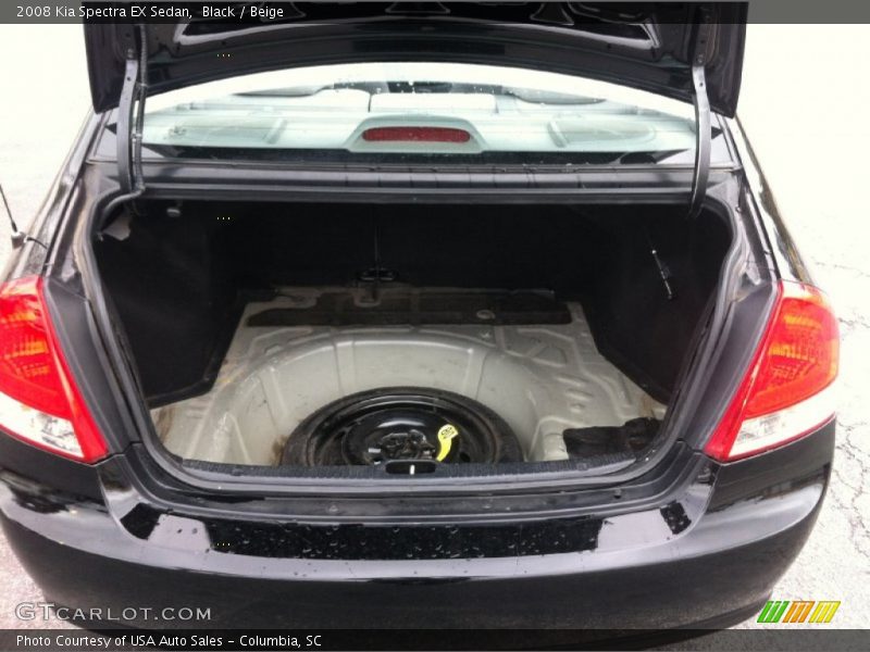 Black / Beige 2008 Kia Spectra EX Sedan