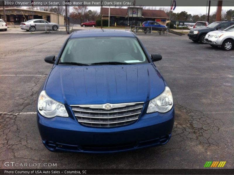 Deep Water Blue Pearl / Dark Slate Gray 2009 Chrysler Sebring LX Sedan