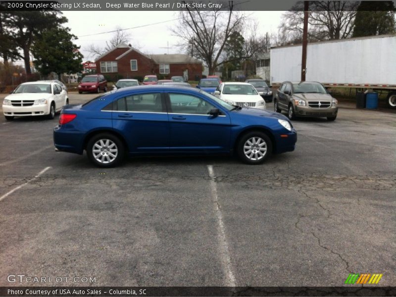 Deep Water Blue Pearl / Dark Slate Gray 2009 Chrysler Sebring LX Sedan