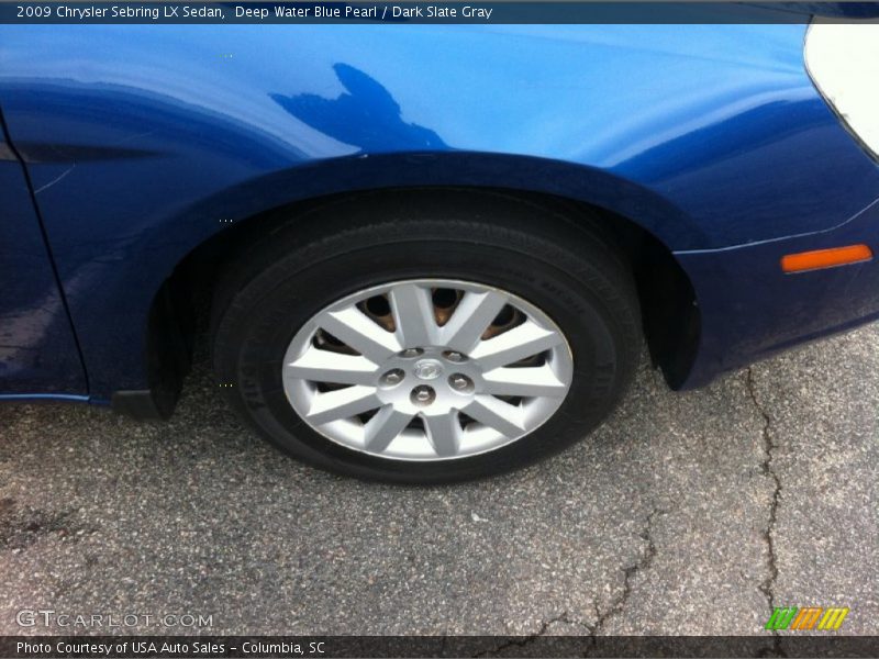 Deep Water Blue Pearl / Dark Slate Gray 2009 Chrysler Sebring LX Sedan