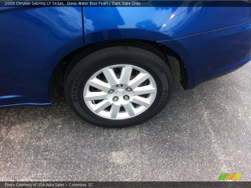 Deep Water Blue Pearl / Dark Slate Gray 2009 Chrysler Sebring LX Sedan