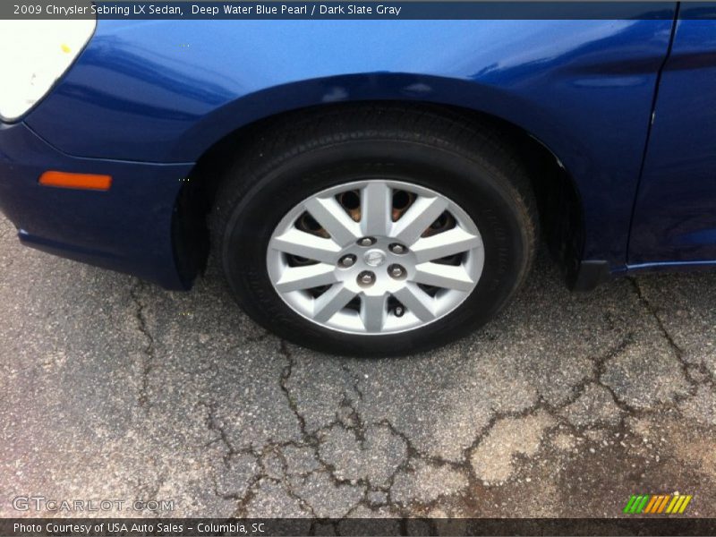 Deep Water Blue Pearl / Dark Slate Gray 2009 Chrysler Sebring LX Sedan