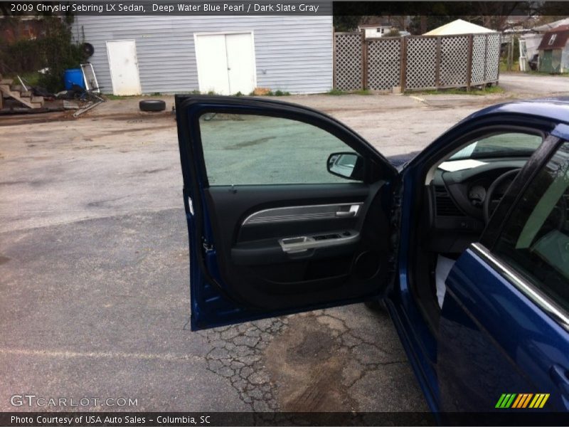 Deep Water Blue Pearl / Dark Slate Gray 2009 Chrysler Sebring LX Sedan