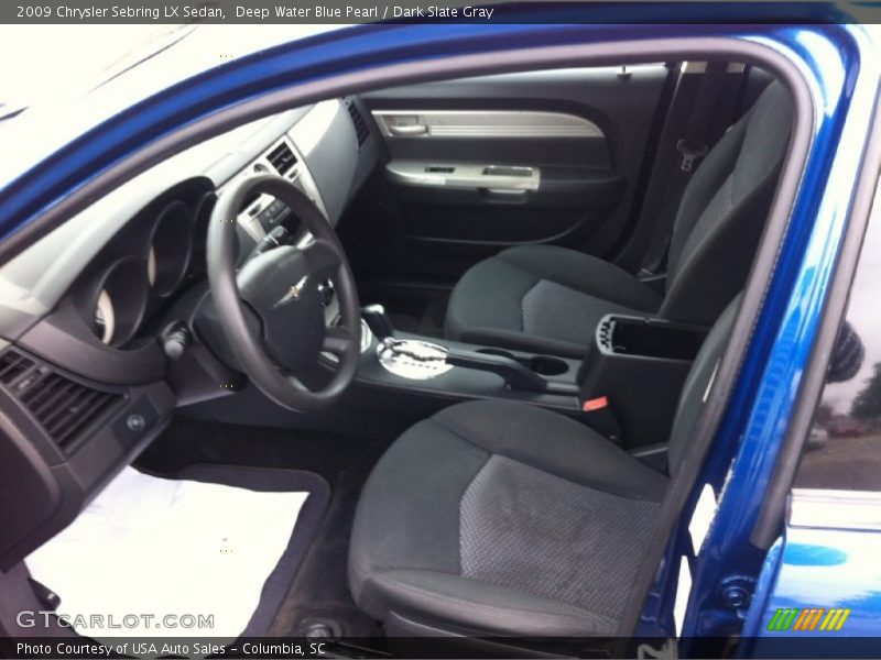 Deep Water Blue Pearl / Dark Slate Gray 2009 Chrysler Sebring LX Sedan